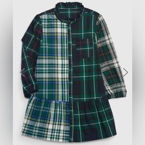 GAP- Baby Mocktail Plaid Dress- 12/18 Months